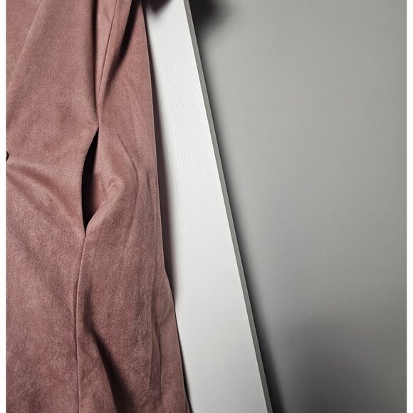 Velvet Rose Sheath Dress | Soft Suede Feel | Elegant & Feminine | Size M - Picture 2 of 2